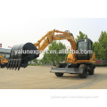 8.5ton road excavator small size wheel excavator for sale China top quality wheel excavator
